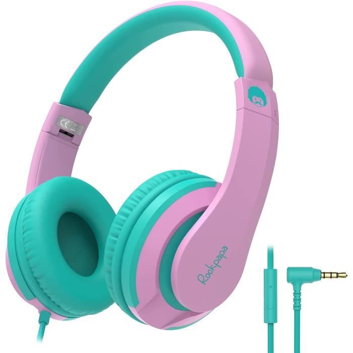 Bluetooth Casque Audio Enfants Avec Hd Microphone-Lumières Led, Sans