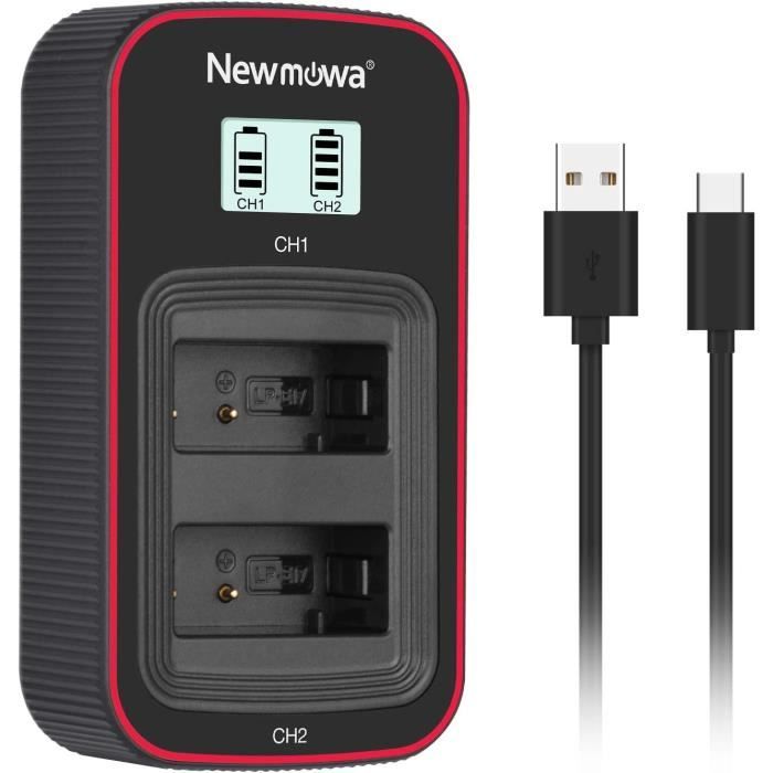 Caricatore Doppio USB Newmowa Con LCD Per Canon LP-E17 – Ricarica 2 Batterie Insieme