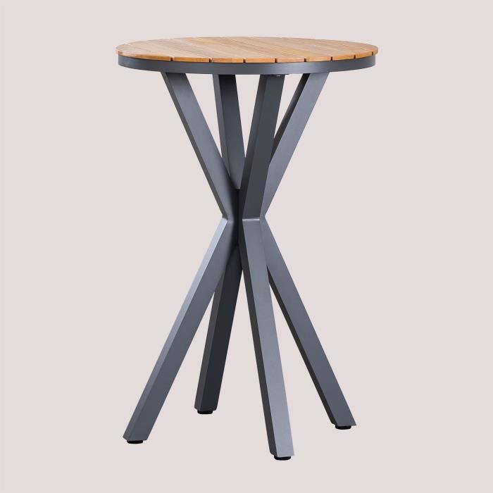 Table de bar bistrot en aluminium rond au haut étage 60 cm Collection Table de bar bistrot en aluminium rond au haut étage 60 cm Collection