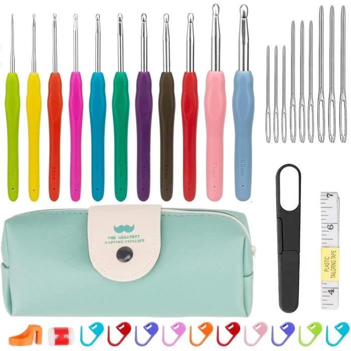 Lot De 14 Crochets Taille Complète Pour Débutants, Avec