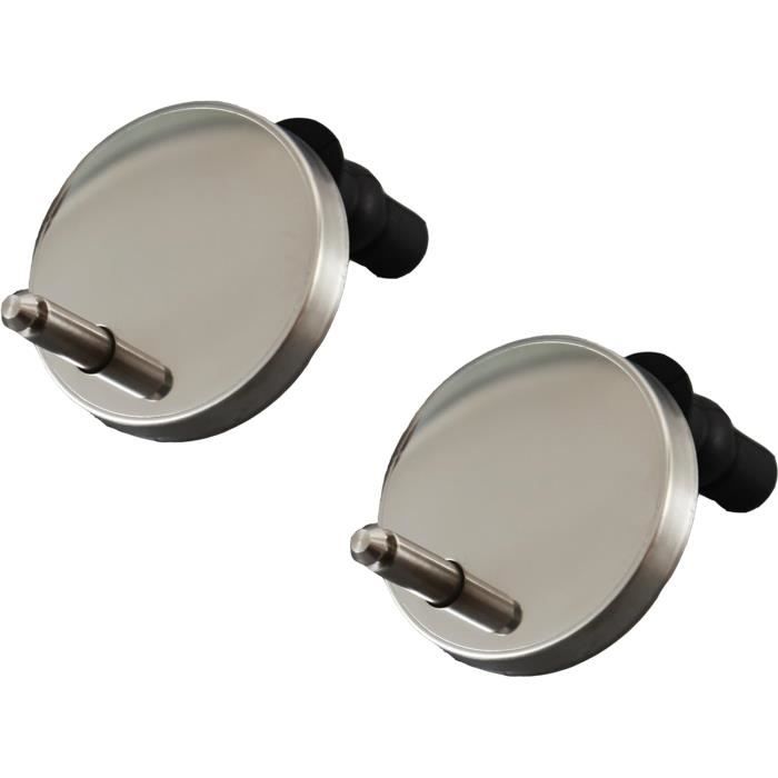 Joint Cuvette Wc Jeu De 4 Vis Abattant WC Acier Inoxydable - Kit Fixation Siège Toilette - Universel, Facile à Installer Réparation WC Facile