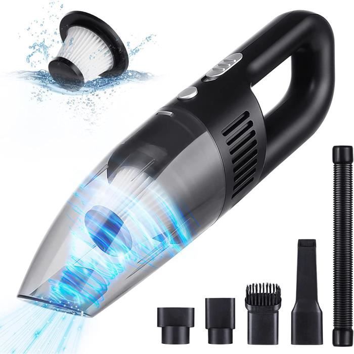 Aspirateur à Main, 26KPA Aspirateur Voiture Puissant, 4-in-1