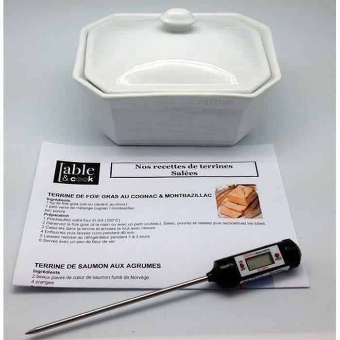 Table & Cook - Coffret terrine 600 g + thermomè…