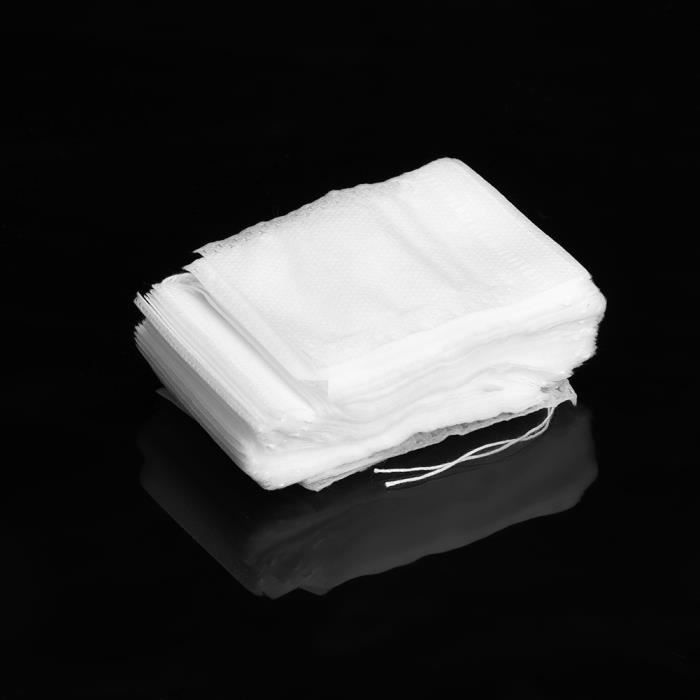 400 Sachets De Thé Jetables Non Tissés – Filtres à Cordon Pour Thé Vrac, Herbes, épices, Décoctions - 2