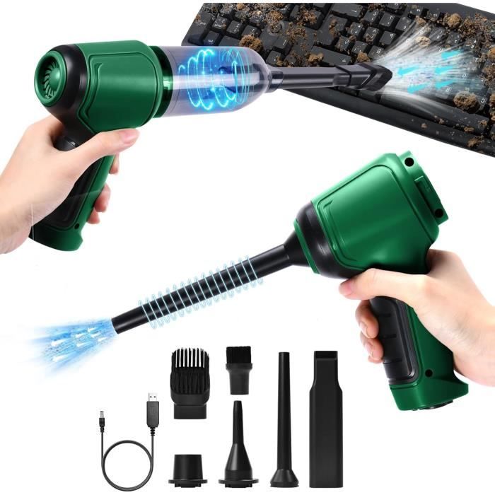 Aspirateur Voiture Sans Fil 16000Pa - Moteur Brushless, Batterie 6000mAh USB-C - 5 Accessoires Pour Voiture, Maison, Poils D'animaux - 11