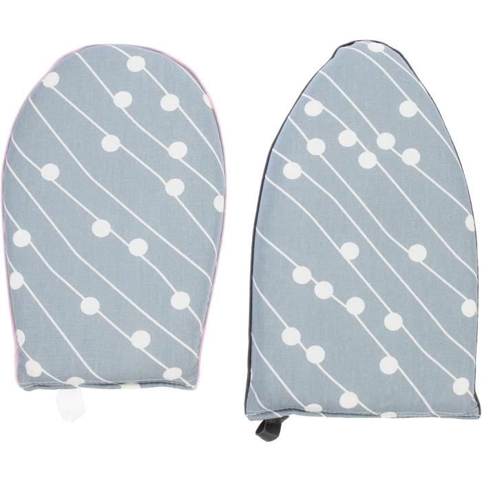 Tapis à Repasser Suspendu Portable - Planche De Repassage Anti-vapeur 89x44.5 Cm, Pliable Pour Vêtements Et Voyages - Vert Et Blanc