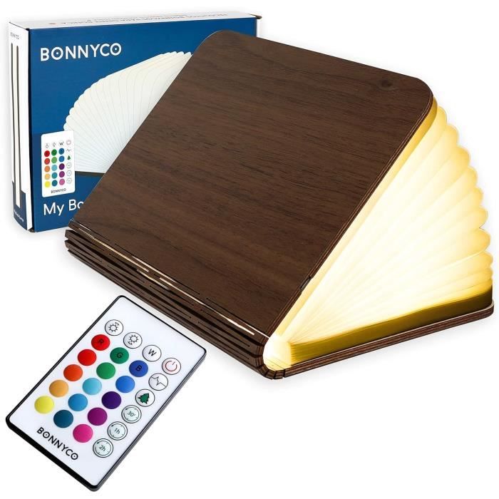 Lampe Livre LED SANOTO En Bois - Pliable 360° Magnétique - Batterie Rechargeable - Décoration Lumineuse