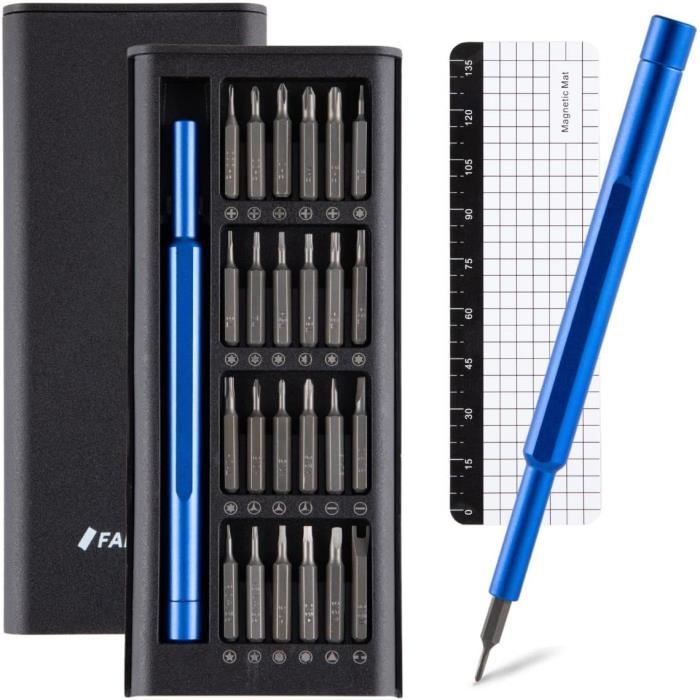 Kit 48 En 1 Tournevis De Précision Magnétiques - Pour Téléphone, Tablette, Montre, Console - Inclus Torx, Triwing, Etc.
