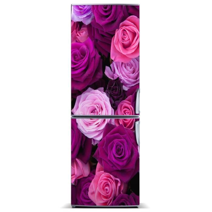 60x180 Tulup de réfrigérateur placage roses roses Achat / Vente