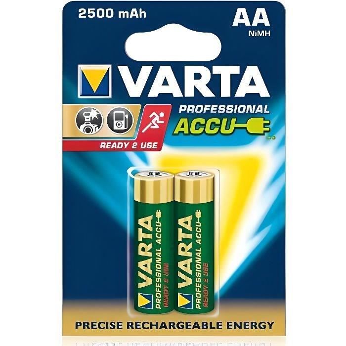 VARTA Piles accu - Type AA- 2500 mAh