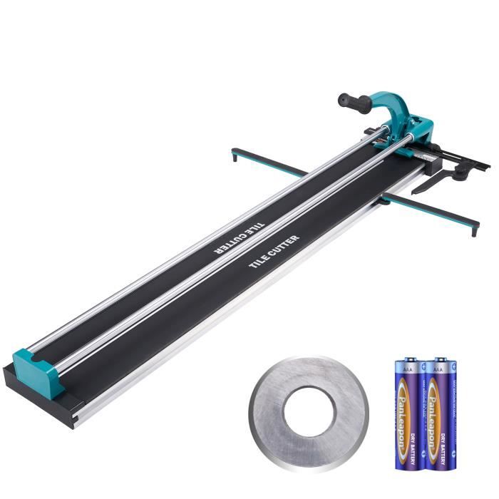 Coupe-carreaux Manuel 1200 Mm - Pour Céramique Et Porcelaine, Guide Laser, Cadre Acier, Avec Roues De Rechange