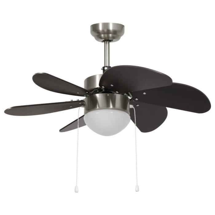 vidaXL Ventilateur avec lampe 76 cm - vue 2