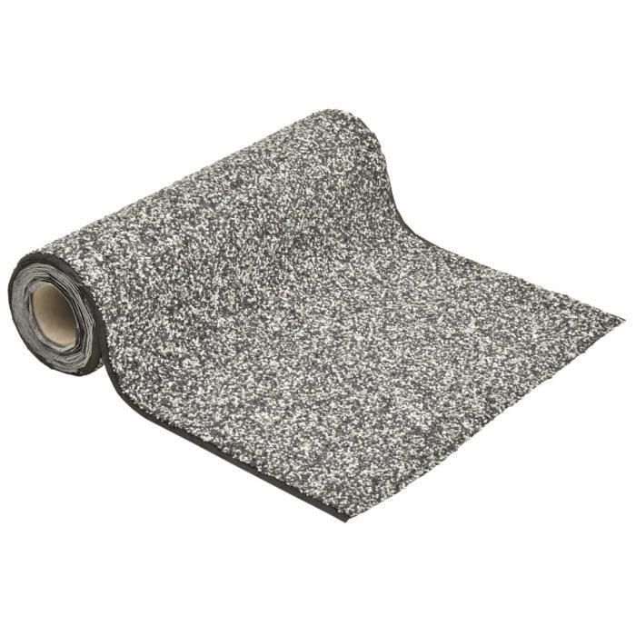 Revêtement de jardin - Non-tissé - Gris - Durable - Aspect naturel - Rectangulaire