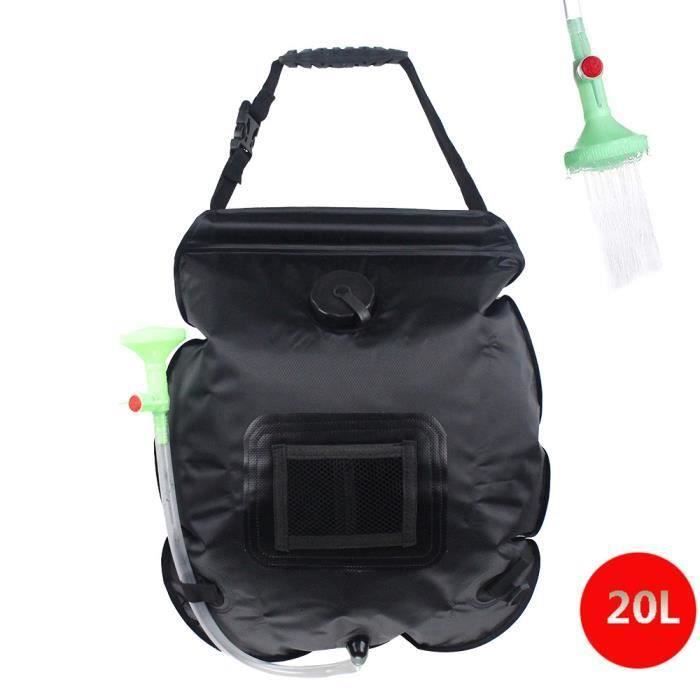 Sac De Douche Pliable Avec 7 Poches - Rangement Toilette Et Maillot | Idéal Piscine Et Voyage