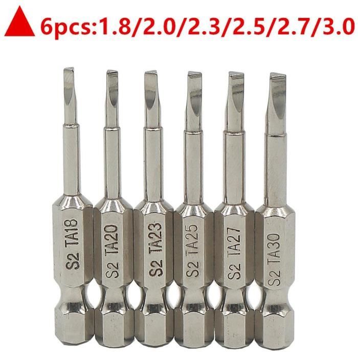 Jeu de 6 embouts Torx 1/4 (6,35 mm) - MPS OUTILLAGE