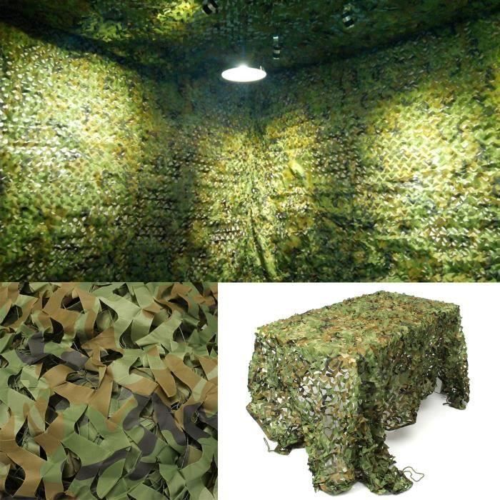 Filet Camouflage 3x5m Renforcé 210D - Pour Chasse, Camping, Jardin | Couleur Sable | Protection UV