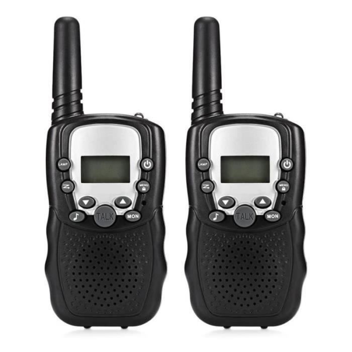HF162811 Paire Talkies Walkies, PMR446 8 Canaux, 3 km de Long Distance