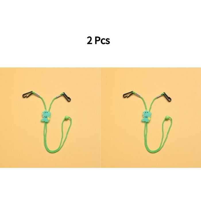 Chaîne Pour Lunettes Dreamtimes - Perles Rectangulaires Colorées En Acrylique, Clips Réglables Antidérapants