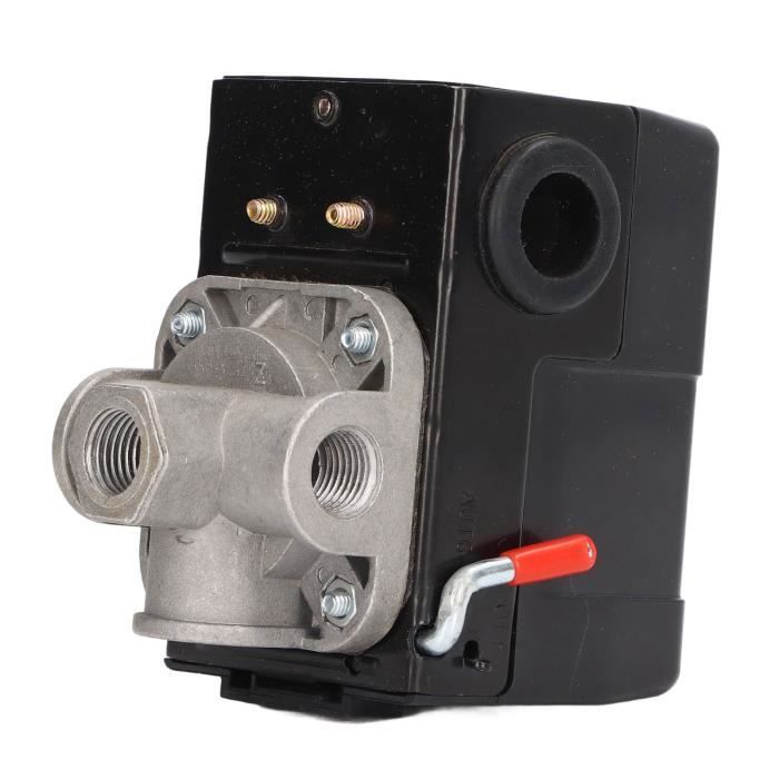 Pressostat Compresseur Air 70-100 Psi - Interrupteur Pression 1/4 NPT, DC 12-48V / AC 110-220V, Acier Inoxydable - 2