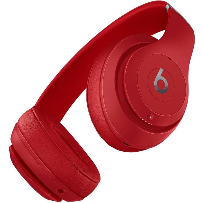 Beats Studio3 Wireless Over‑Ear Headphones - Red - Cdiscount TV