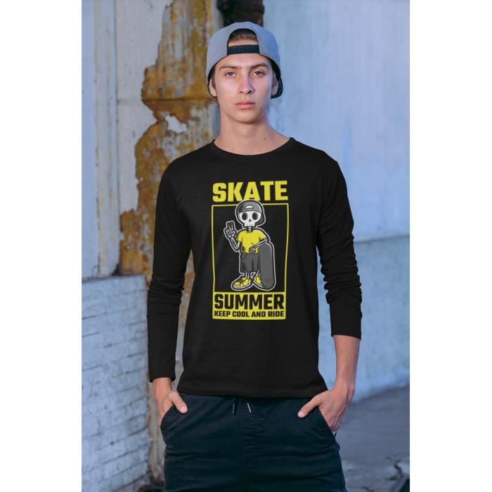 T shirt sales manche longue skate