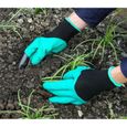 Gants de jardinage avec griffes en plastique ABS pour creuser - 708004 - Vert - Adulte - Mixte-2