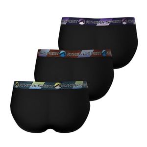 Slip Pour Homme En Cuir Nappa Véritable - Noir, Neuf Avec étiquettes, Marque Leather Maniacs