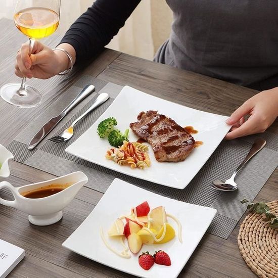 Lot De 8 Cuillères Coréennes En Inox - Long Manche 21,6cm, Tête Large - Pour Soupe, Riz, Maison & Restaurant