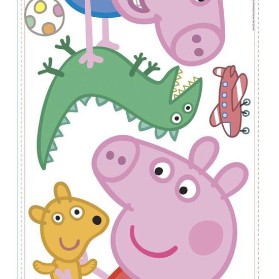 Sticker géant - Peppa Pig - George Pig - 45,7CM x 101,6CM ...