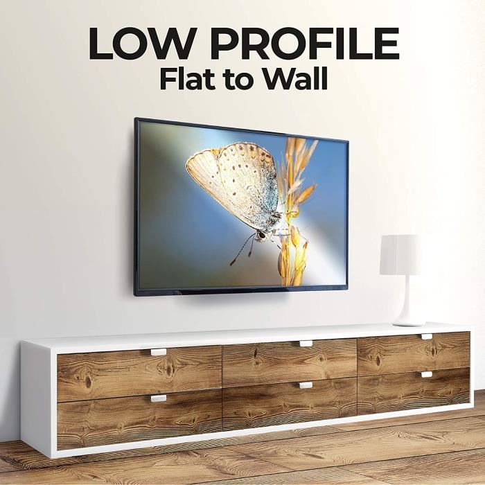 Support mural TV inclinable pour écran plat de 81 cm à 208 cm