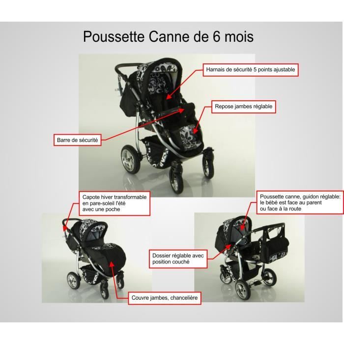 Poussette hot sale dino leopard
