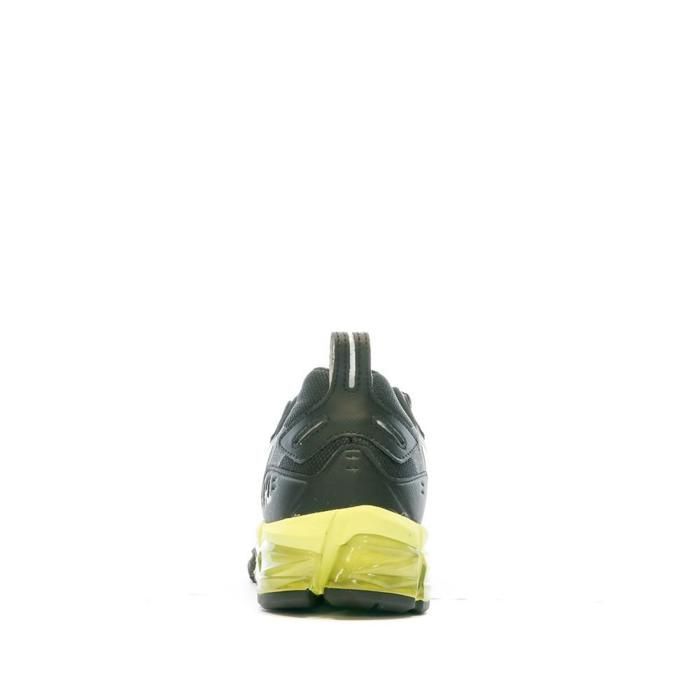 Basket Asics GEL QUANTUM 180 Noir Jaune Blanc Tige en mesh Renfort aux talon Noir Cdiscount Chaussures