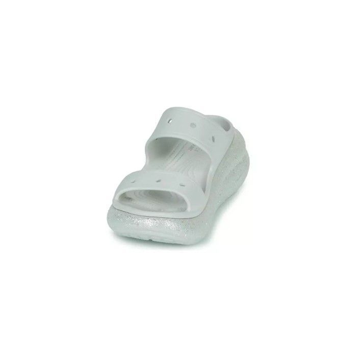 Crocs Compenser Sandales enfant - CROCS - Classic Crush Glitter - Blanc - Compensé 5,2 ...