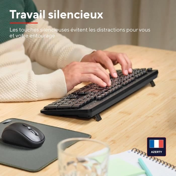 Byhoo Jouets tactiles avec 3 expériences, clavier silencieux et porte-clés clic linéaire, éducatifs pour enfants pour motricité fine, cognition et