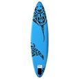 4495MODE® Pack Stand up paddle gonflable Planche de surf - Ensemble de planches SUP gonflables 320x76x15 cm Bleu-3