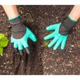 Gants de jardinage avec griffes en plastique ABS pour creuser - 708004 - Vert - Adulte - Mixte-3