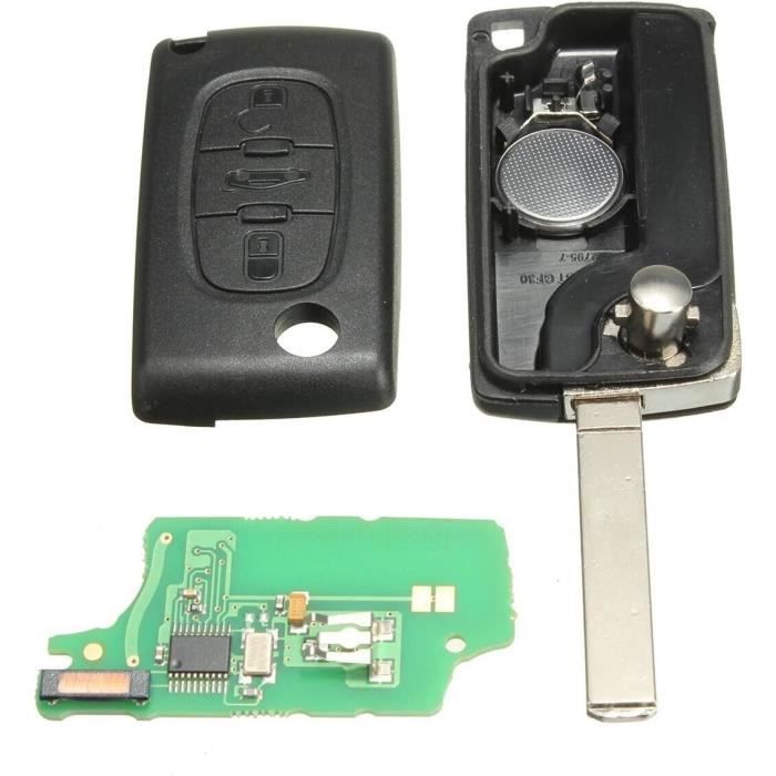Clé Télécommande Vierge Pour Citroën C3, DS3, Berlingo, Jumpy - 3 Boutons, ID46, Neuf