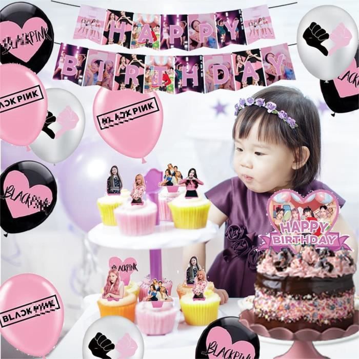 Blackpink Décorations de Anniversaire Ballons Blackpink Theme K-Pop Party  Supplies, 32Pièces Decorations Set, K-Pop Party A1085 - Cdiscount Maison