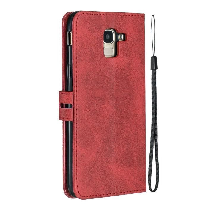 Housse pour Samsung Galaxy J6 FRANCIS-R PU Cuir Antichoc