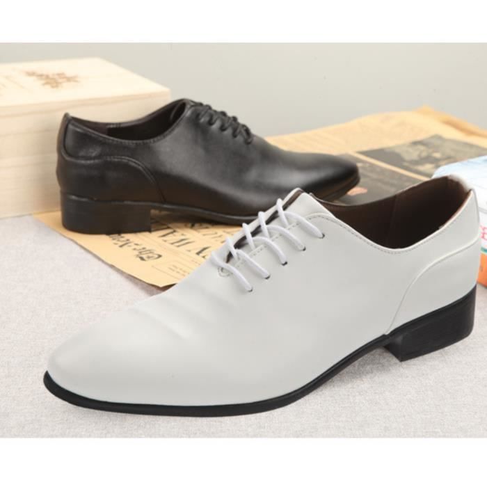 Chaussure mocassin homme Soft PU Blanc Mariage cérémonie