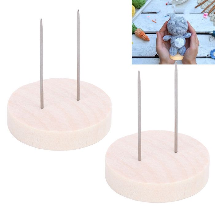 36 Supports Bois Pour Poupées Au Crochet – Double Et Simple Aiguille – Idéal Collectionneurs Et Amateurs De DIY