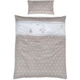 ROBA Parure de lit Bébé "Indibaer" Coton - Housse de Couette 100x135 cm + Taie 40x60 cm-0