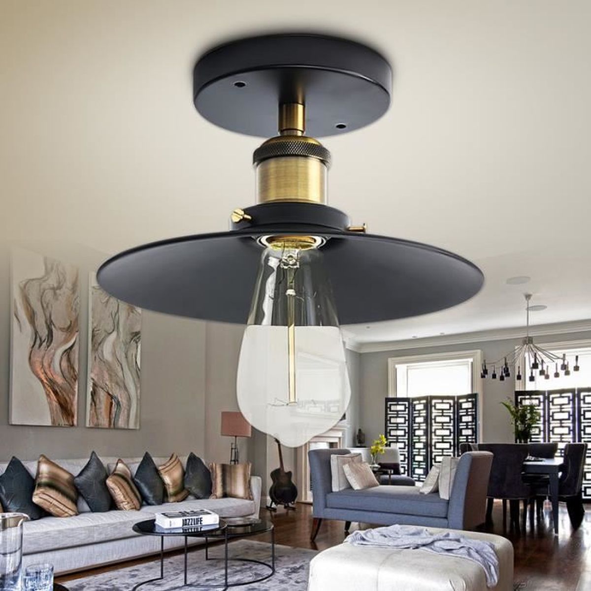 Ventilateur De Plafond Avec Moteur Dc 72W Mykonos Led 3000K-4000K-6000K Avec Télécommande, Idéal Ventilateur De Plafond Avec Moteur Dc 72W Mykonos Led 3000K-4000K-6000K Avec Télécommande, Idéal