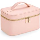 IAMS CHIEN Boutique Beauty Case Trousse de toilette en cuir synthétique Saffiano avec poches intérieures et poignée de transport 23 x.[Z5462]