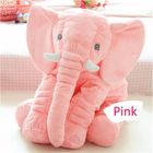 VITATA Doudou Peluche Nez Long Éléphant Poupée Coussin Douce Jouet Lombaire Animal mignon Elephant Oreiller pour bébés enfants (Rose 60CM)