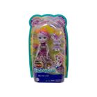 Coffret Enchantimals Poupee Zadie + Ref le Zèbre - Figurine 15cm Avec Animal - Mini-poupée
