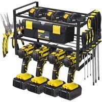 Porte-outils,Support pour outils électriques pour garage, outils, étagère à outils, étagère de garage, étagère à outils