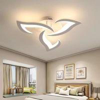 Plafonnier LED, 36W 3000K Luminaire Plafonnier Moderne, Acrylique Lampe De Plafond LED 3 Lumières Pour Salon Chambre