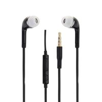 Écouteurs pour Samsung Galaxy S22 Haute Qualité Audio en silicone ultra confort contrôle du volume et microphone - NOIR