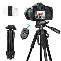 Trépied Caméra-Bluetooth Télécommande-Convient aux trépieds pour appareils photo/téléphones portables(Noir)